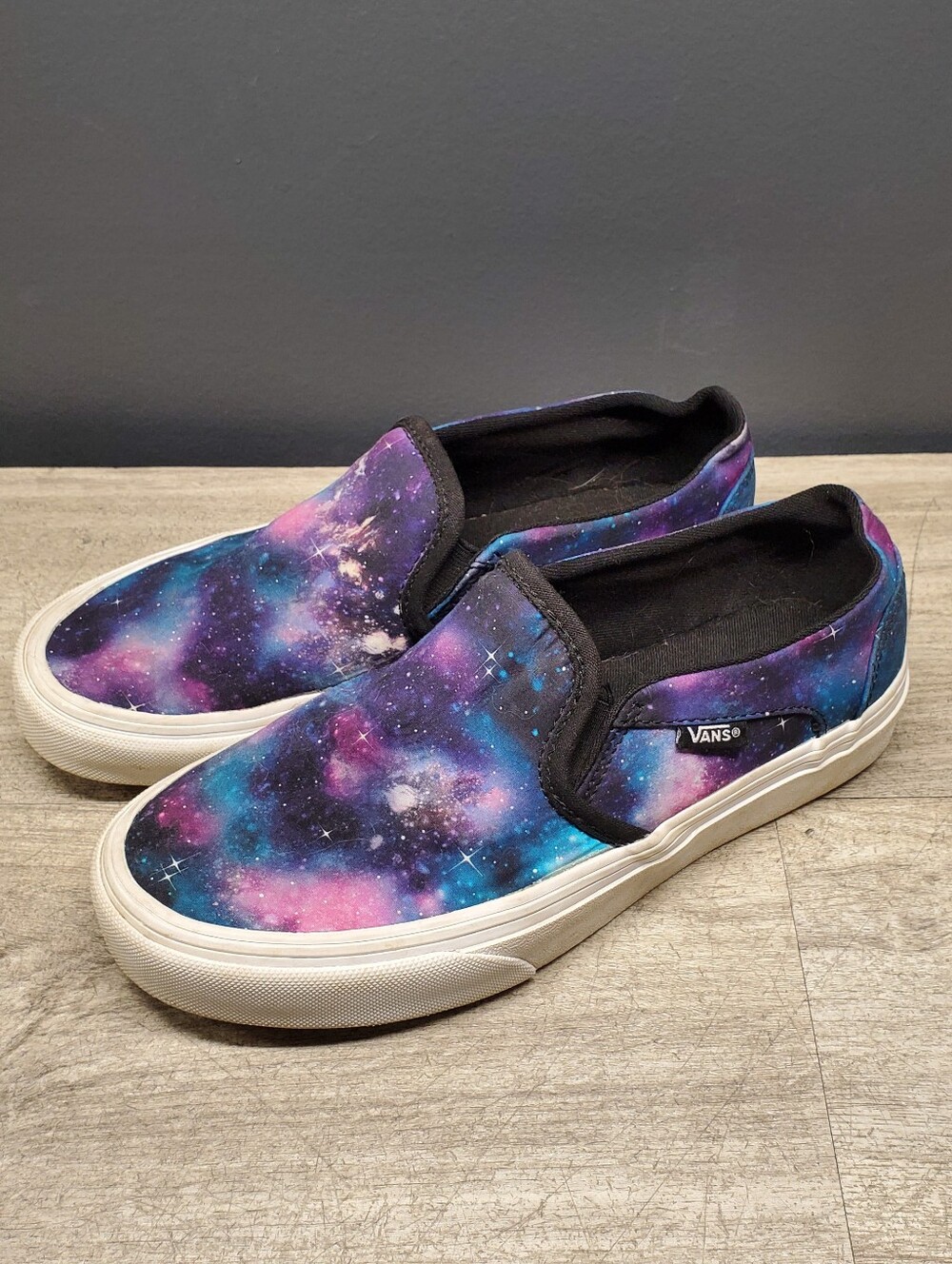 Vans cosmic galaxy slip on shoes Size 6.5